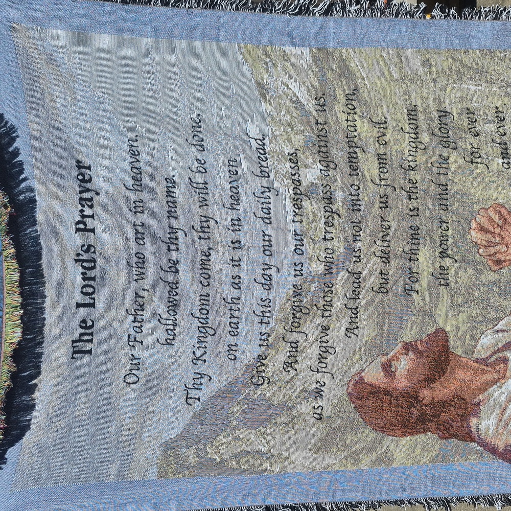 The Lord's Prayer Tapestry Throw By Caring Keepsakes